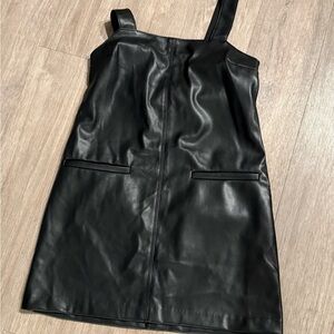 Abercrombie Black Faux Leather Dress